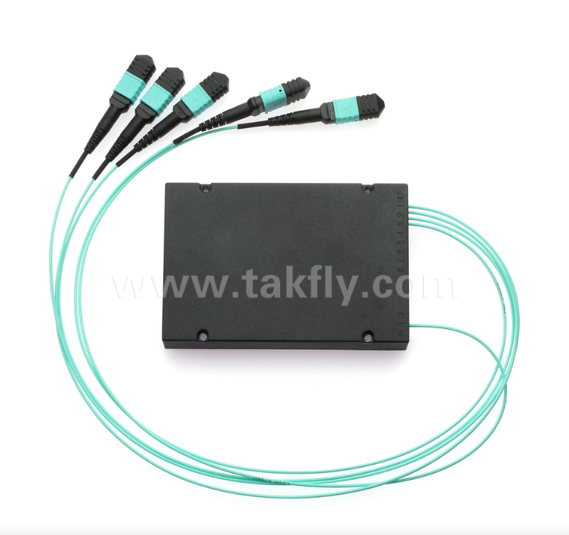 Divisor PLC 1×4 MPO/MTP OM3 – Divisor multifibra de alta densidad para centros de datos