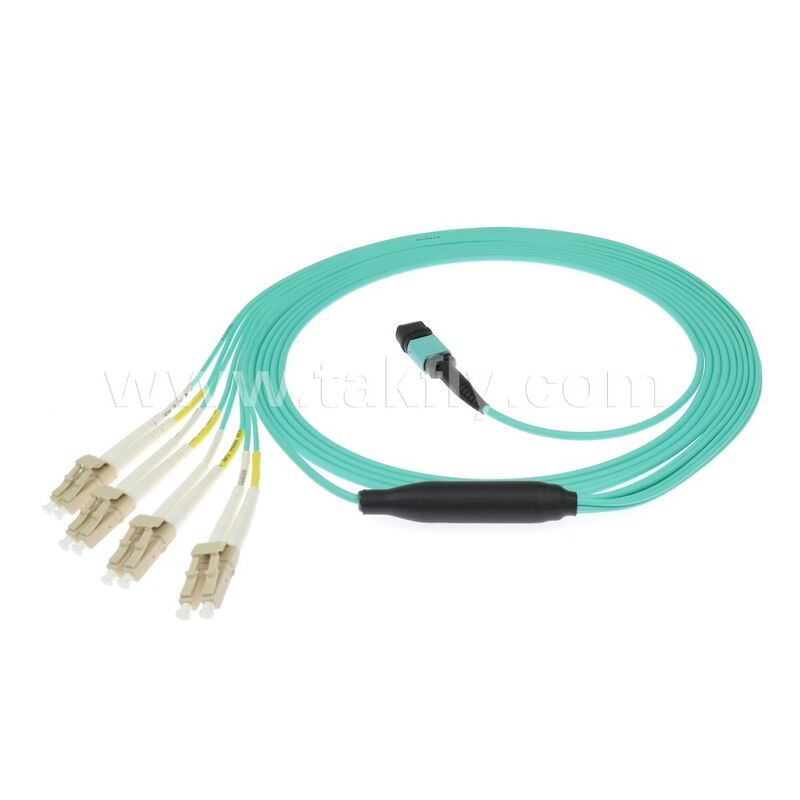 Cable de Fibra Óptica Patchcord de Salida MPO/MTP-LC para Cableado de IA en Centros de Datos FTTx