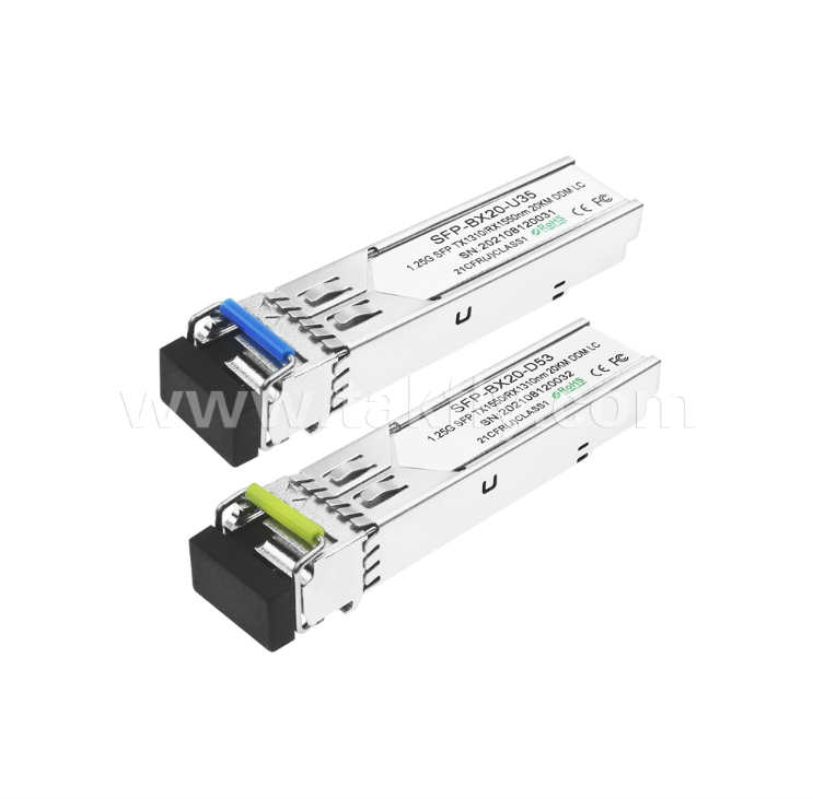 Transceptor bidireccional SFP B3524-3LCD20 – 1.25Gbps, 20km, Tx1310nm/Rx1550nm, Láser FP, LC Simplex, DDM/DOM