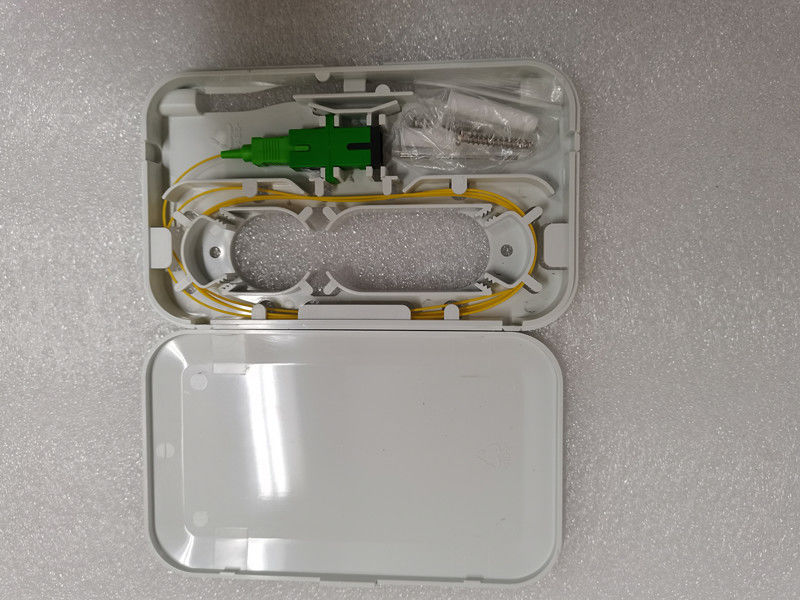 SC APC 1 adaptador portuario SX del SC APC de la coleta del cable de la caja 0.9m m de la terminación de la fibra óptica