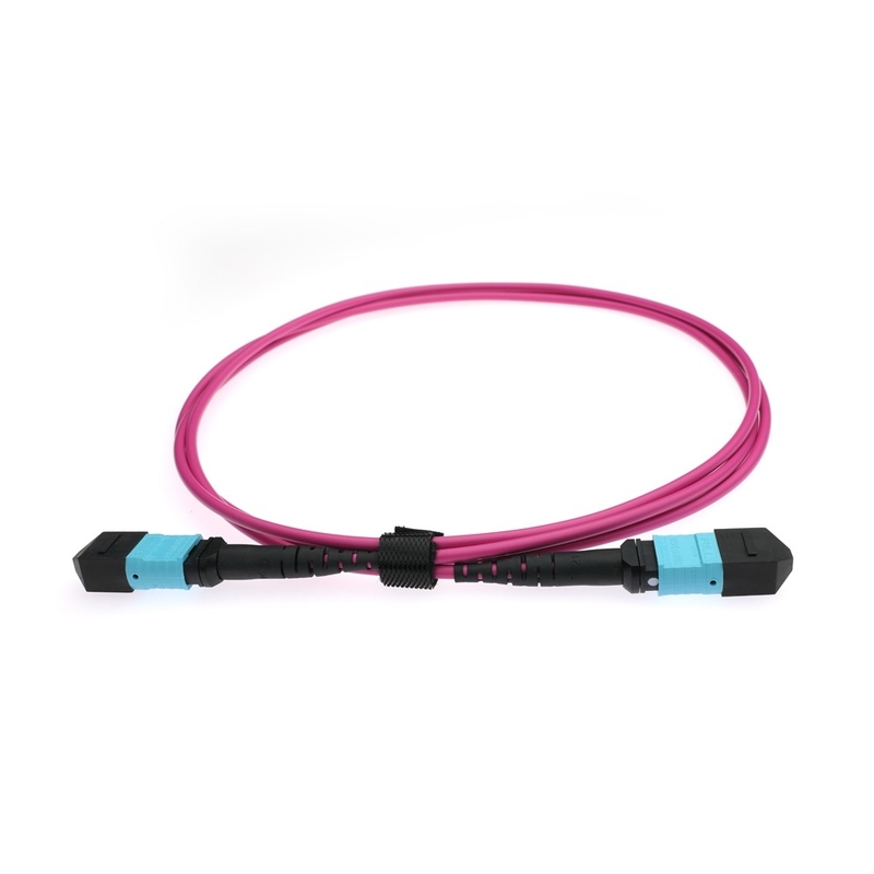 Tipo A/B/C Polaridad 12 Cables de fibra MPO MTP OM4 de fibra óptica para transferencia rápida de datos