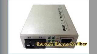Convertidor de Fibra Gigabit TX a FX Red Rápida