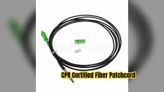 Cable de conexión de fibra óptica CPR Dca SM G657AB3 LSZH
