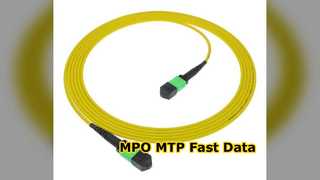 Centro de datos de alta velocidad del cable de conexión MPO MTP