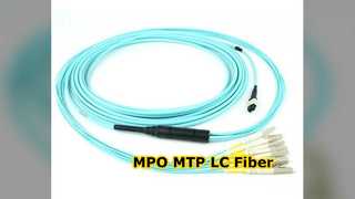 Cable de conexión de fibra óptica de ruptura MPO MTP LC